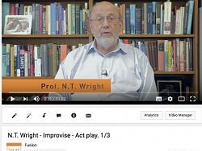 Improvise: Prof N.T Wright at Fusion's Student Work Conference 2016