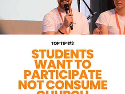 Students want to participate not consume church